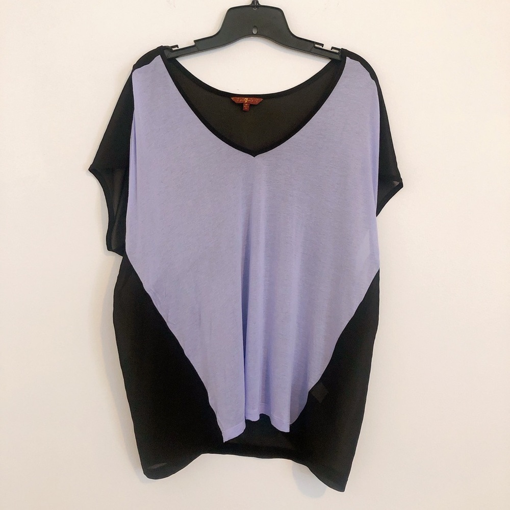 7 for All Mankind seven mesh panel tee M TT